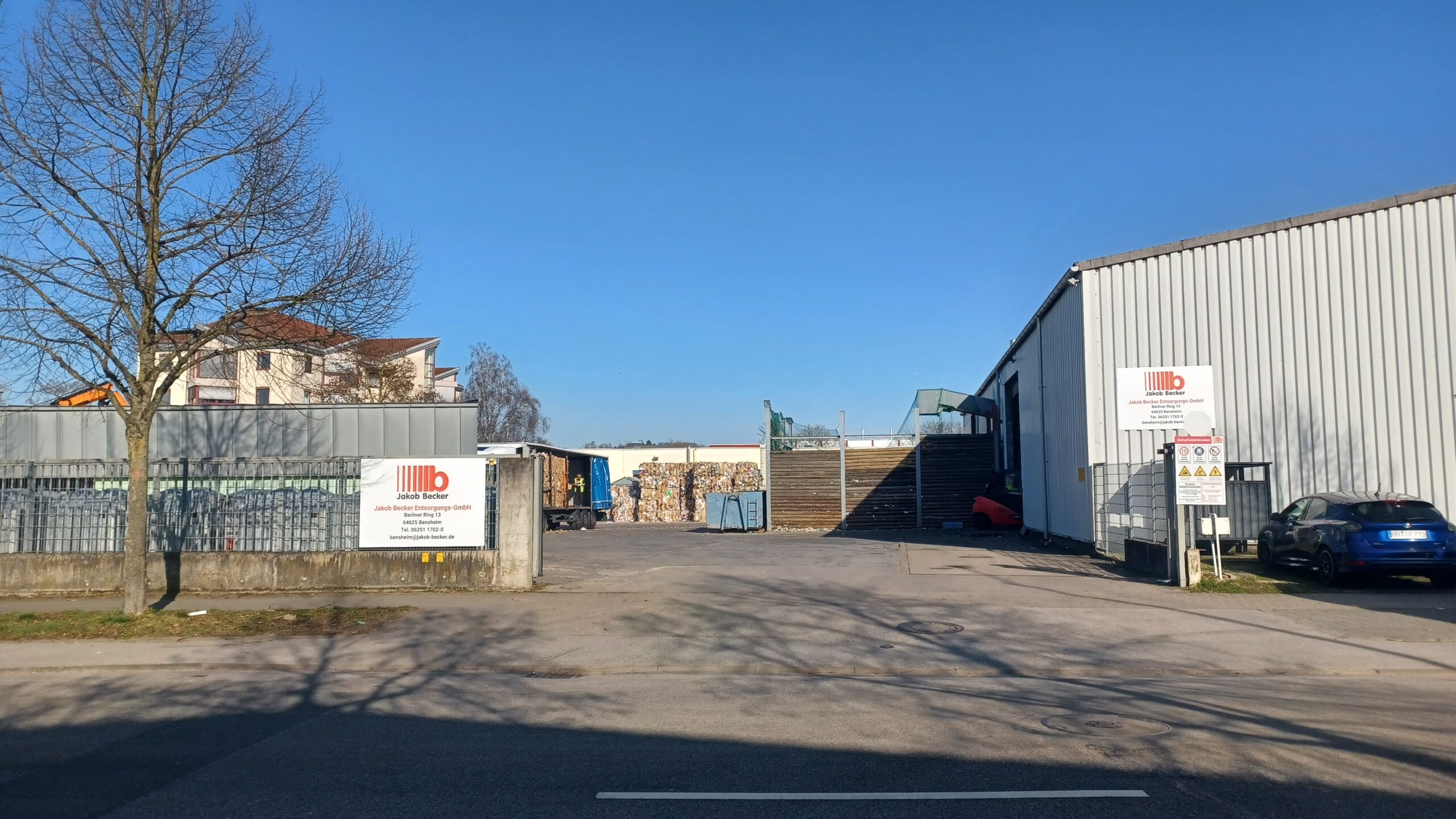 Einfahrt Jakob Becker Bensheim Berliner Ring