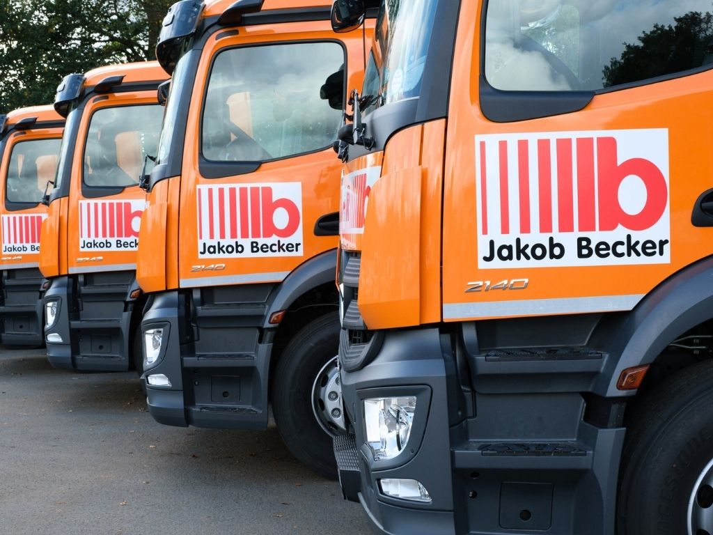 LKW's von Jakob Becker in Mehlingen